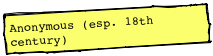 Anonymous (esp. 18th century)